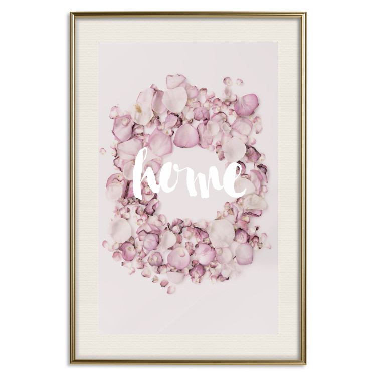 Poster Fragrant Home - English text on a background of scattered flowers 127482 additionalImage 20