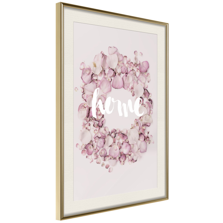 Poster Fragrant Home - English text on a background of scattered flowers 127482 additionalImage 3