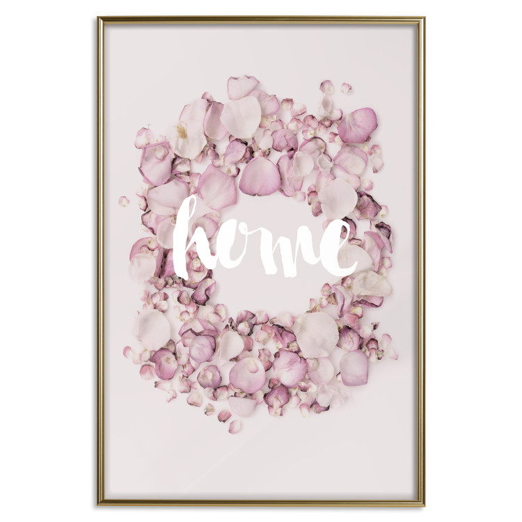 Poster Fragrant Home - English text on a background of scattered flowers 127482 additionalImage 21