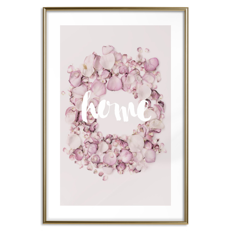Poster Fragrant Home - English text on a background of scattered flowers 127482 additionalImage 16