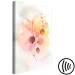 Canvas Watercolor Branch (1-part) vertical - flower on a background of spilled paint 127782 additionalThumb 6