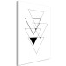 Canvas Print Five black triangles - a composition of overlapping figures 127982 additionalThumb 2