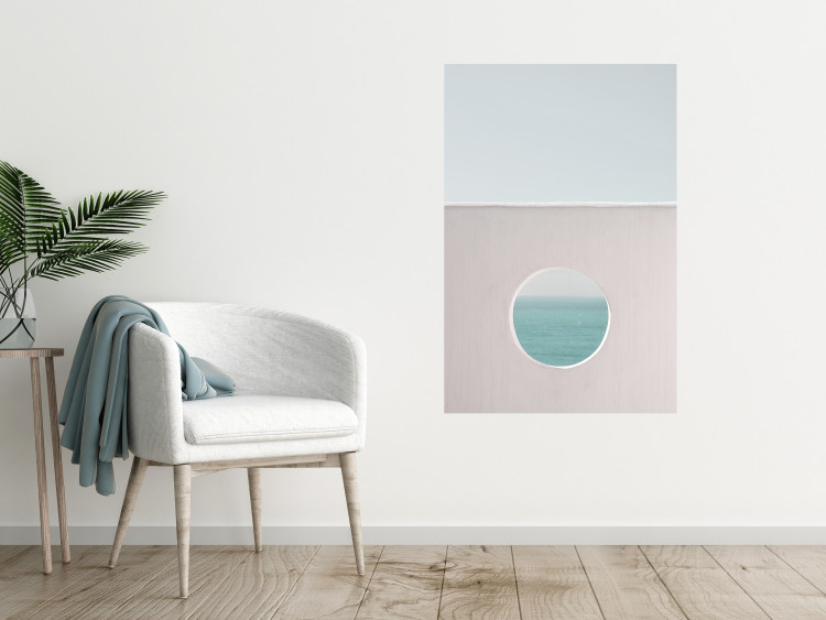 Poster Circular Horizon - landscape of calm sea and clear sky 129482 additionalImage 4