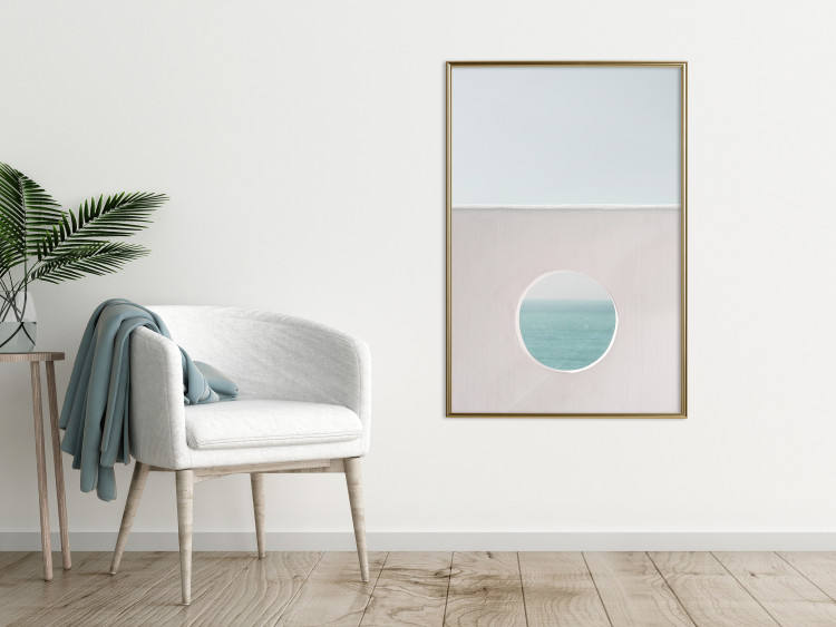 Poster Circular Horizon - landscape of calm sea and clear sky 129482 additionalImage 5