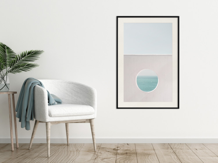 Poster Circular Horizon - landscape of calm sea and clear sky 129482 additionalImage 24