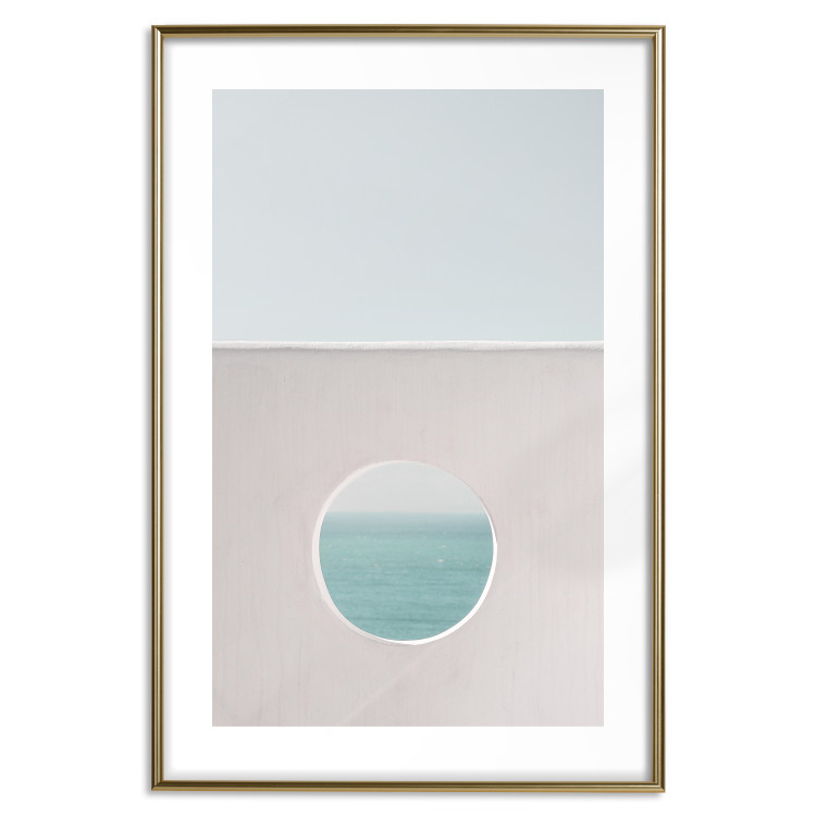 Poster Circular Horizon - landscape of calm sea and clear sky 129482 additionalImage 16