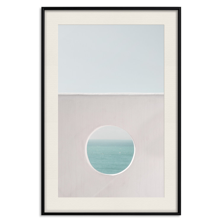 Poster Circular Horizon - landscape of calm sea and clear sky 129482 additionalImage 19