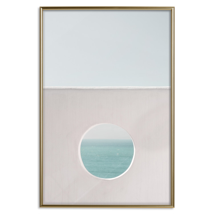 Poster Circular Horizon - landscape of calm sea and clear sky 129482 additionalImage 21