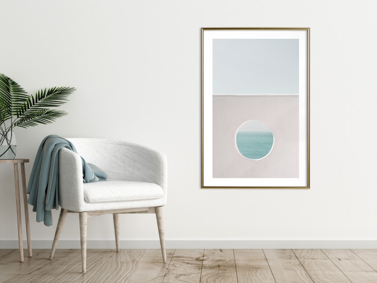 Poster Circular Horizon - landscape of calm sea and clear sky 129482 additionalImage 15