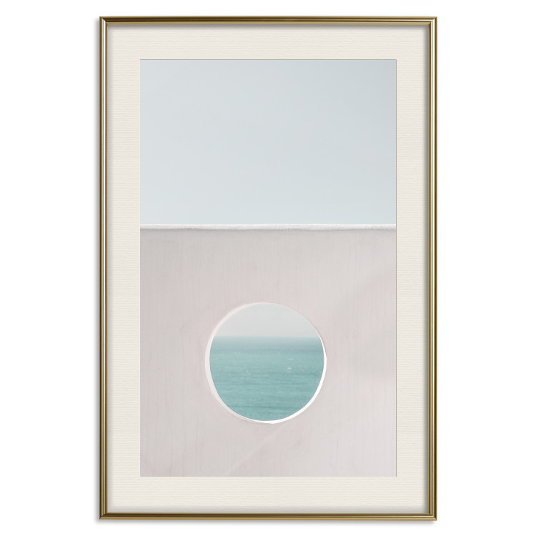Poster Circular Horizon - landscape of calm sea and clear sky 129482 additionalImage 20