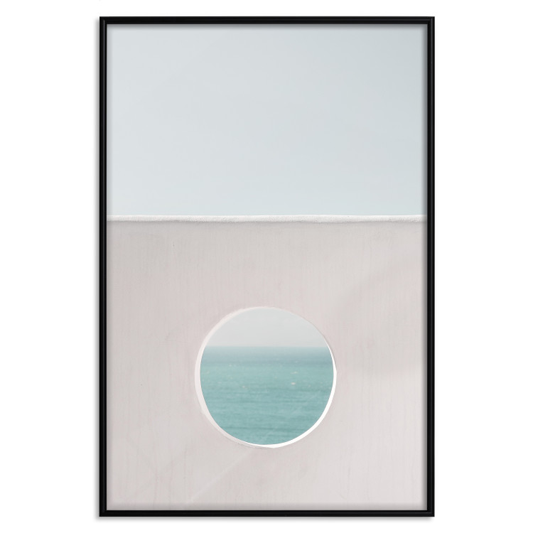 Poster Circular Horizon - landscape of calm sea and clear sky 129482 additionalImage 18
