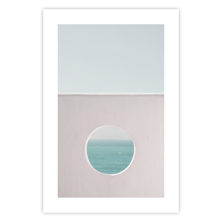 Poster Circular Horizon - landscape of calm sea and clear sky 129482 additionalImage 25