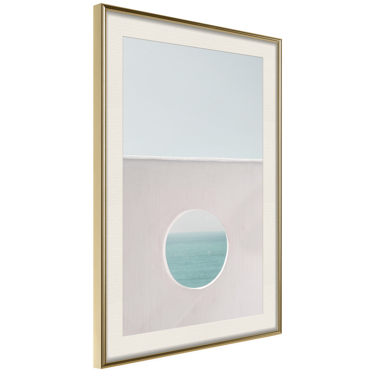 Poster Circular Horizon - landscape of calm sea and clear sky 129482 additionalImage 3