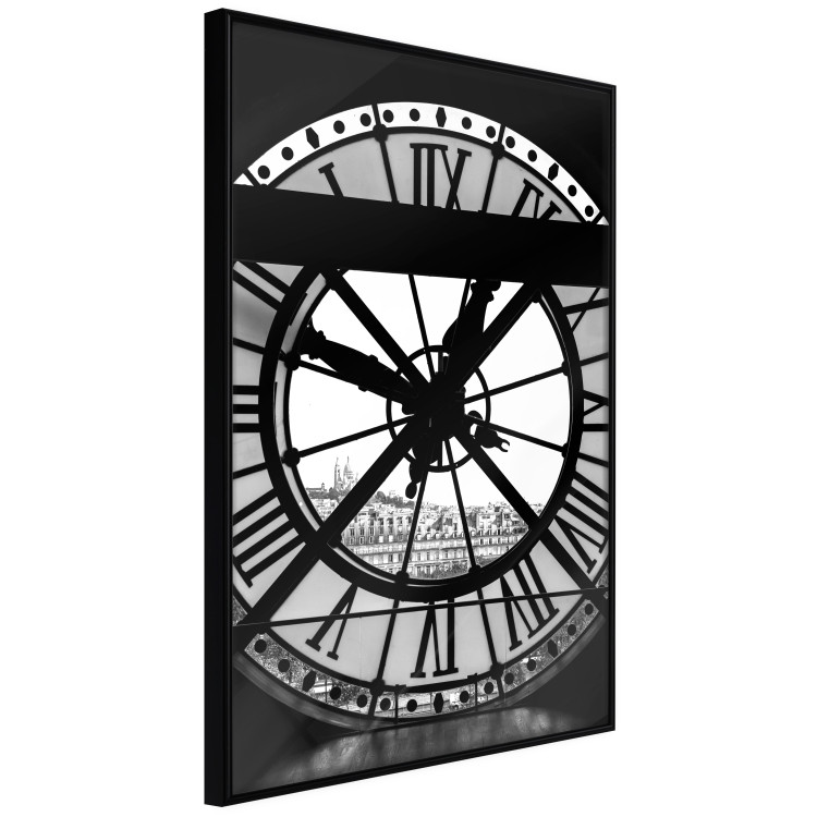 Poster Sacre-Coeur Clock - black and white clock architecture against the city backdrop 132282 additionalImage 7