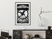Poster Sacre-Coeur Clock - black and white clock architecture against the city backdrop 132282 additionalThumb 24