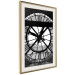 Poster Sacre-Coeur Clock - black and white clock architecture against the city backdrop 132282 additionalThumb 3