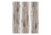 Folding Screen Stylish Wood (3-piece) - simple composition in brown background with planks 133182 additionalThumb 3