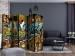 Room Separator Cool! II (5-piece) - abstraction in colorful graffiti with writings 133282 additionalThumb 4