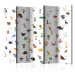Room Divider Animals (for Kids) II (5-piece) - colorful composition with inscriptions 133382