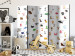 Room Divider Animals (for Kids) II (5-piece) - colorful composition with inscriptions 133382 additionalThumb 2