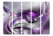 Room Divider Purple Swirls II II - romantic purple smoke on gray background 133682 additionalThumb 3