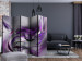 Room Divider Purple Swirls II II - romantic purple smoke on gray background 133682 additionalThumb 4