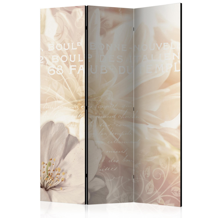 Folding Screen Kiss of Delicacy - romantic and fanciful flower composition 133982
