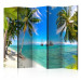 Room Divider Screen Lost Ships II - beach and blue ocean landscape with ships 134082