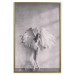 Wall Poster Winged - black and white woman with large wings against a concrete background 134182 additionalThumb 15