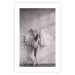 Wall Poster Winged - black and white woman with large wings against a concrete background 134182 additionalThumb 17