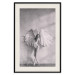 Wall Poster Winged - black and white woman with large wings against a concrete background 134182 additionalThumb 19