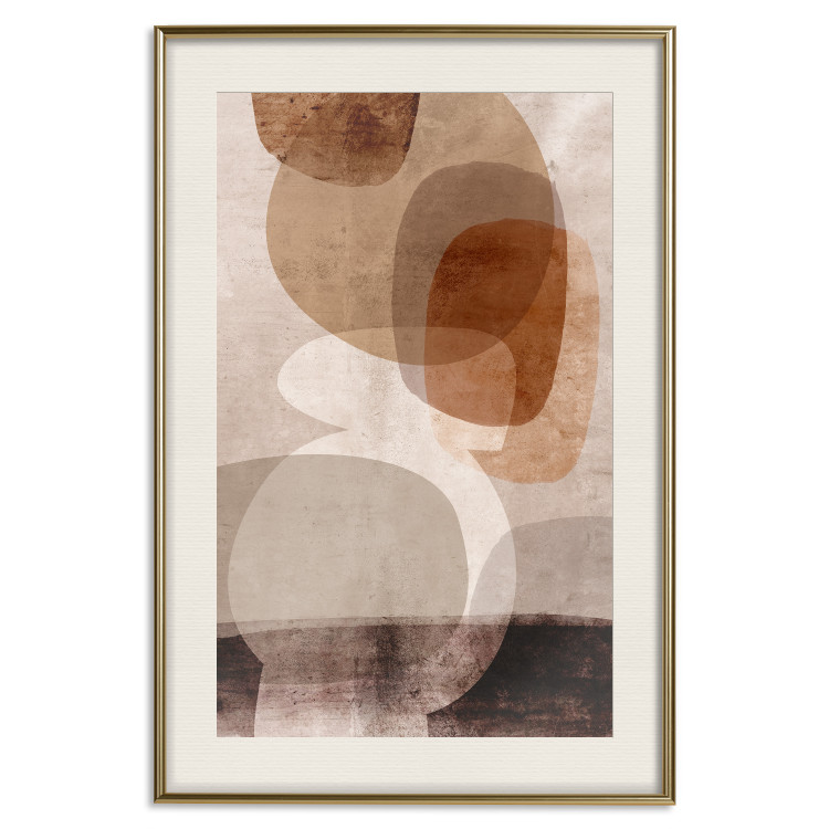 Wall Poster Stabilization of Desires - abstract composition of figures on a textured background 134982 additionalImage 20