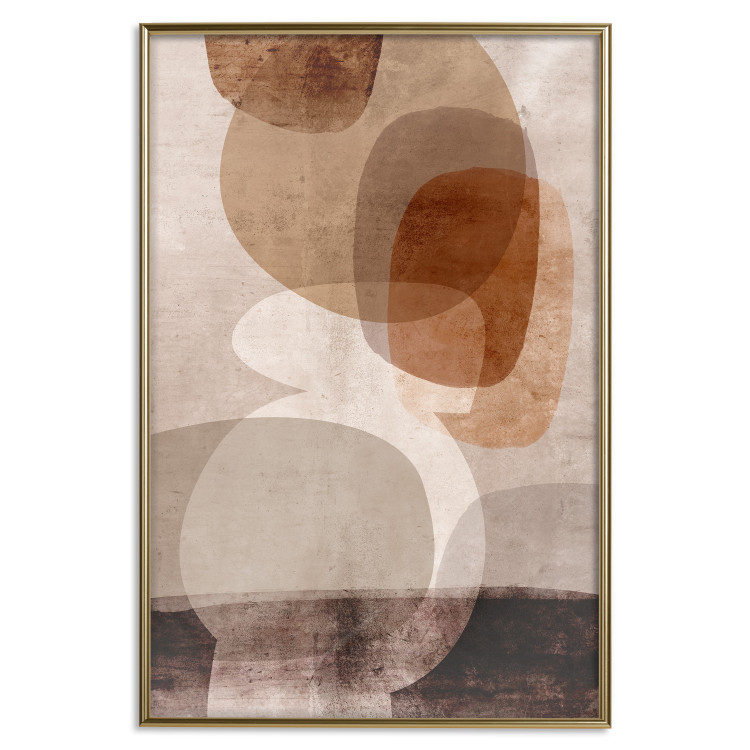 Wall Poster Stabilization of Desires - abstract composition of figures on a textured background 134982 additionalImage 21
