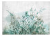 Photo Wallpaper Nature landscape - minimalistic green plant motif with watercolour 135482 additionalThumb 1