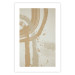 Poster Beige Minimalism - abstract brown pattern on a light beige background 135582 additionalThumb 13