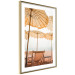 Wall Poster Sunny Gust - summer landscape of beach loungers with the sea in the background 135882 additionalThumb 2