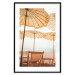 Wall Poster Sunny Gust - summer landscape of beach loungers with the sea in the background 135882 additionalThumb 27