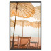 Wall Poster Sunny Gust - summer landscape of beach loungers with the sea in the background 135882 additionalThumb 11