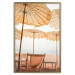 Wall Poster Sunny Gust - summer landscape of beach loungers with the sea in the background 135882 additionalThumb 12