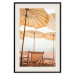Wall Poster Sunny Gust - summer landscape of beach loungers with the sea in the background 135882 additionalThumb 25