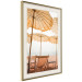 Wall Poster Sunny Gust - summer landscape of beach loungers with the sea in the background 135882 additionalThumb 3