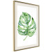Wall Poster Watercolor Monstera - a simple composition with a green plant leaf 136382 additionalThumb 21