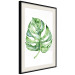 Wall Poster Watercolor Monstera - a simple composition with a green plant leaf 136382 additionalThumb 23