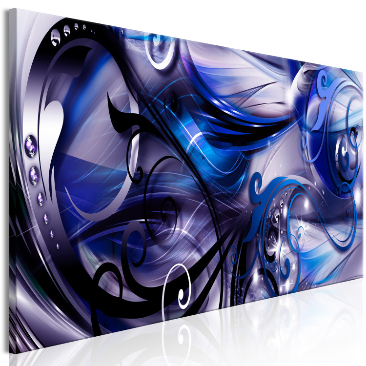 Canvas Print Purple Tango (1-piece) Narrow - shiny eye-catching abstraction 138682 additionalImage 2
