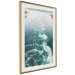 Poster Turquoise Whirls - landscape of a blue lake with small waves 138782 additionalThumb 15