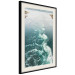 Poster Turquoise Whirls - landscape of a blue lake with small waves 138782 additionalThumb 12