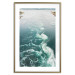 Poster Turquoise Whirls - landscape of a blue lake with small waves 138782 additionalThumb 20