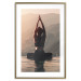 Poster Relaxation in the Mountains - photograph of a woman practicing yoga against a mountain backdrop 138882 additionalThumb 26
