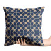 Decorative Velor Pillow Oriental tiles - a beige and blue ceramic-inspired pattern 147082 additionalThumb 2