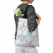 Shopping Bag Subtle hexagons - composition in shades of white and blue 147582 additionalThumb 3